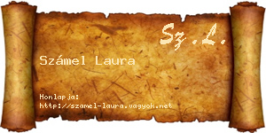 Számel Laura névjegykártya